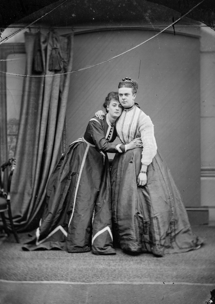 Fanny and Stella, photographed in Chelmsford by Fred Spalding, c.1869 (D/F 269/1/3712)