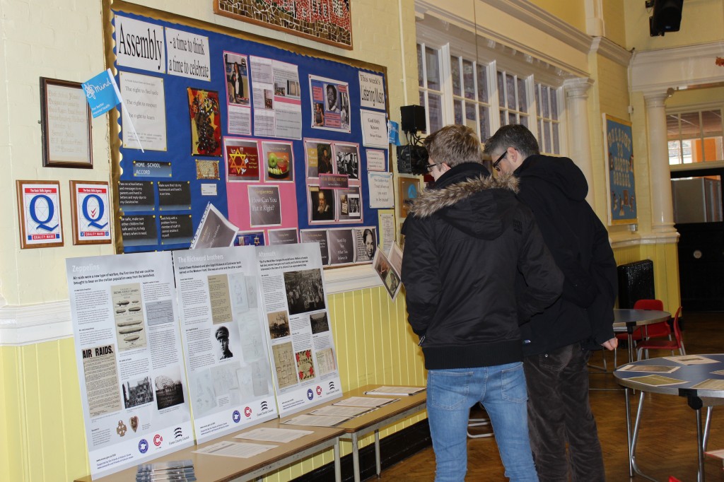 open day 1Visitors looking at ERO WW1 exhibition