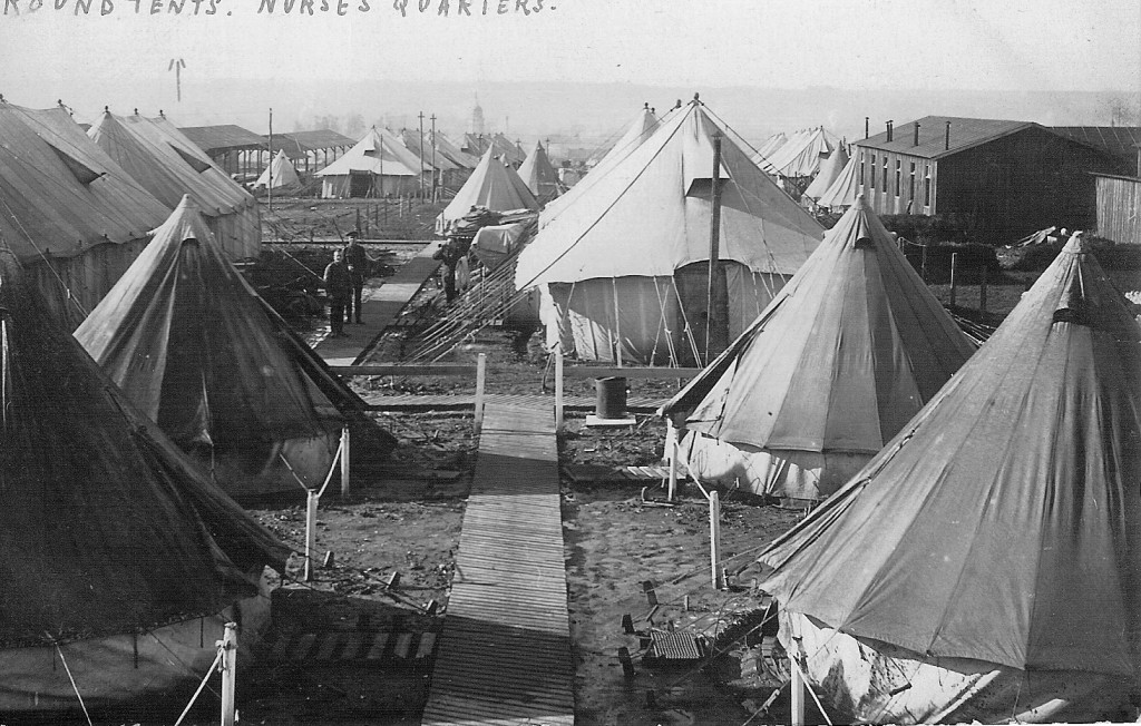 Tented nurse's quarters at a Casualty Clearing Station  (Courtesy of Sue Light)